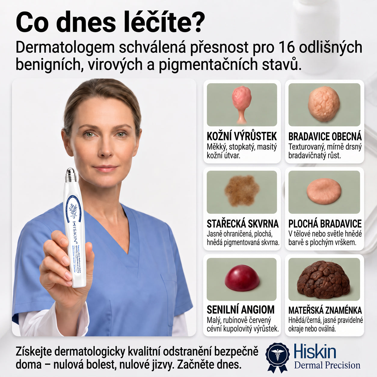Oficiální značkový obchod | Hiskin® 7denní odstraňovač skvrn a pigmentových skvrn (Bezbolestný rollerball bez jizev)❤️