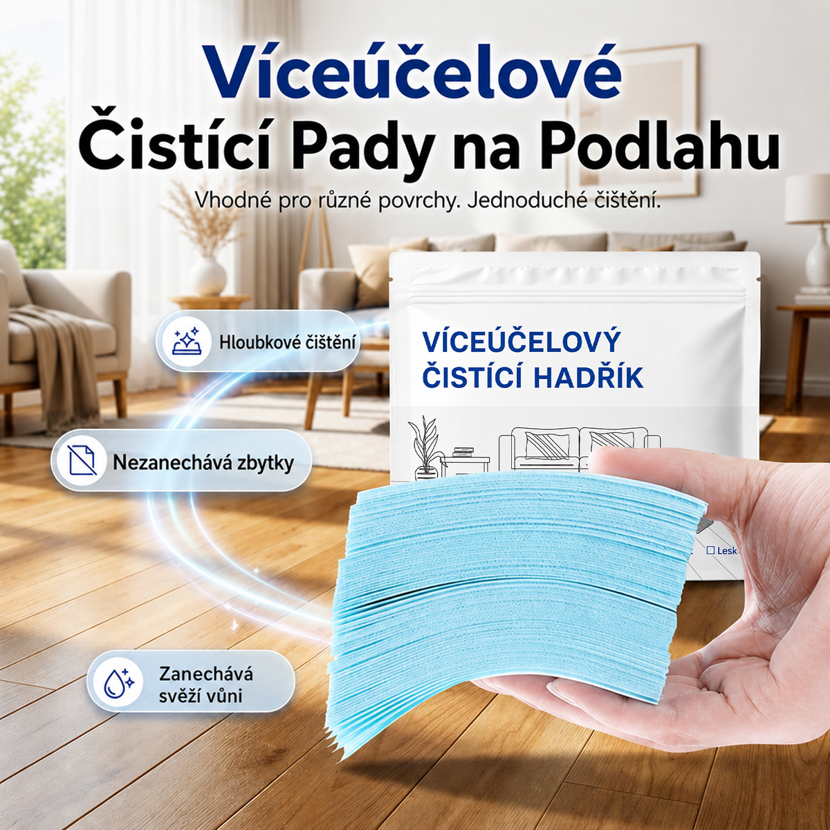 🧻Časově omezená sleva 50 %💧🧹Ve vodě rozpustné ubrousky na čištění podlah