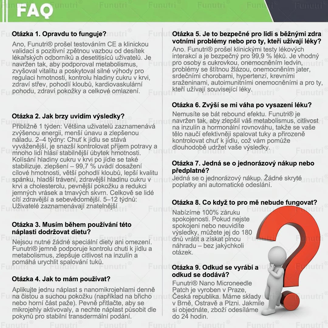 Oficiální obchod 💯 Funutri® 10 v 1 metabolická tvarující náplast s nano mikrojehličkami (Pouze jednou denně, viditelné změny již za 7 dní)  Určeno pro osoby s obezitou, diabetem, spánkovou apnoe