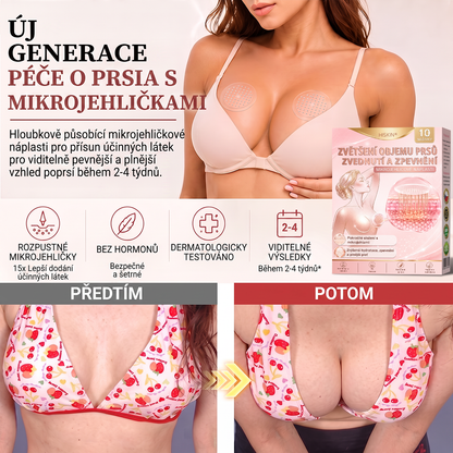 ❤️HISKIN® Mikroneedlová náplast pro podporu objemu, lifting a pevnost prsou
