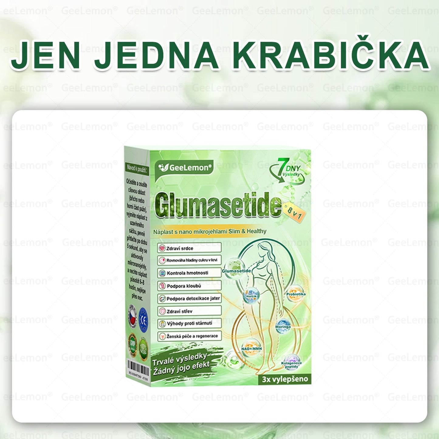 🎁 GeeLemon® Glumasetide 8 v 1 – Revoluční nano mikrojihlová náplast 🇨🇿 1× denně pro podporu hubnutí, více energie a lepší kontrolu chuti k jídlu