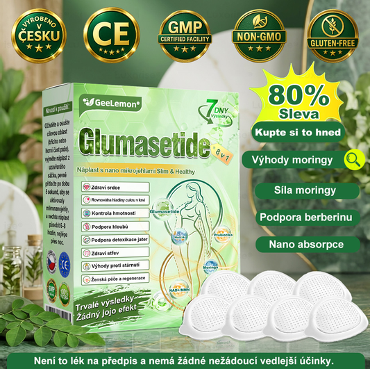 🎁 GeeLemon® Glumasetide 8 v 1 – Revoluční nano mikrojihlová náplast 🇨🇿 1× denně pro podporu hubnutí, více energie a lepší kontrolu chuti k jídlu